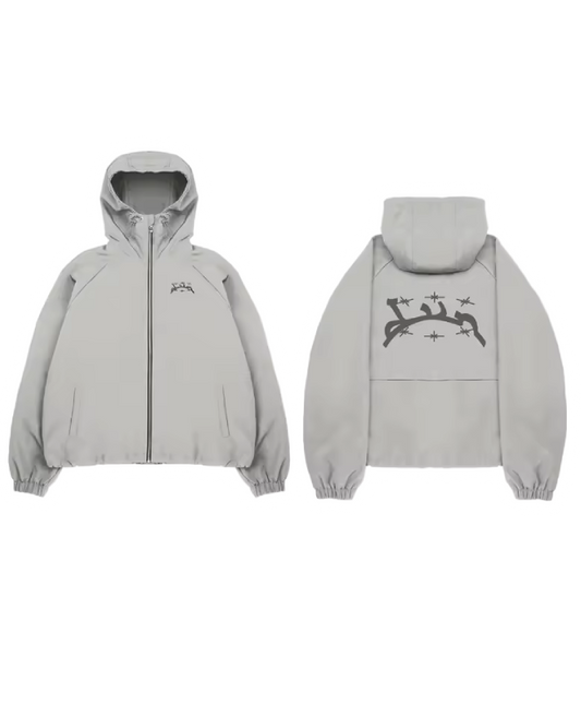 WindBreaker Zip Grigia